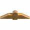 Ekena Millwork Eugene Rough Sawn Timber Gable Bracket, Western Red Cedar, 36"W x 10"H x 4"D x 6"F, 7/12 Pitch GBW036X10X0406EUG00RWR - alternate 3